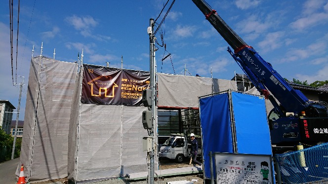 桜井市鉄骨ガレージ新築工事